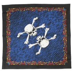 Outlet Fire And Bones 3D Bandana Bandanas | Liquid Blue
