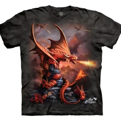 Clearance Fire Dragon Classic Cotton T-Shirt T-Shirt | Dragons