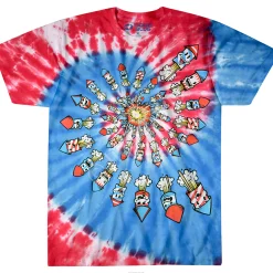 Discount Fireworks Spiral Tie-Dye T-Shirt T-Shirt | Americana