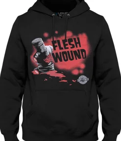 Outlet Flesh Wound Black Hoodie Hoodie | Monty Python