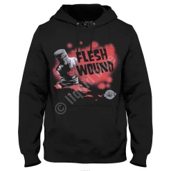 Outlet Flesh Wound Black Hoodie Hoodie | Monty Python