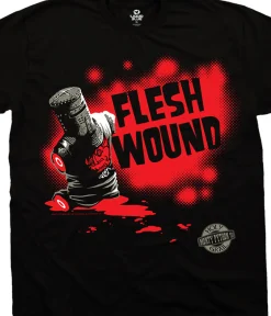 Fashion Flesh Wound Black T-Shirt T-Shirt | Monty Python