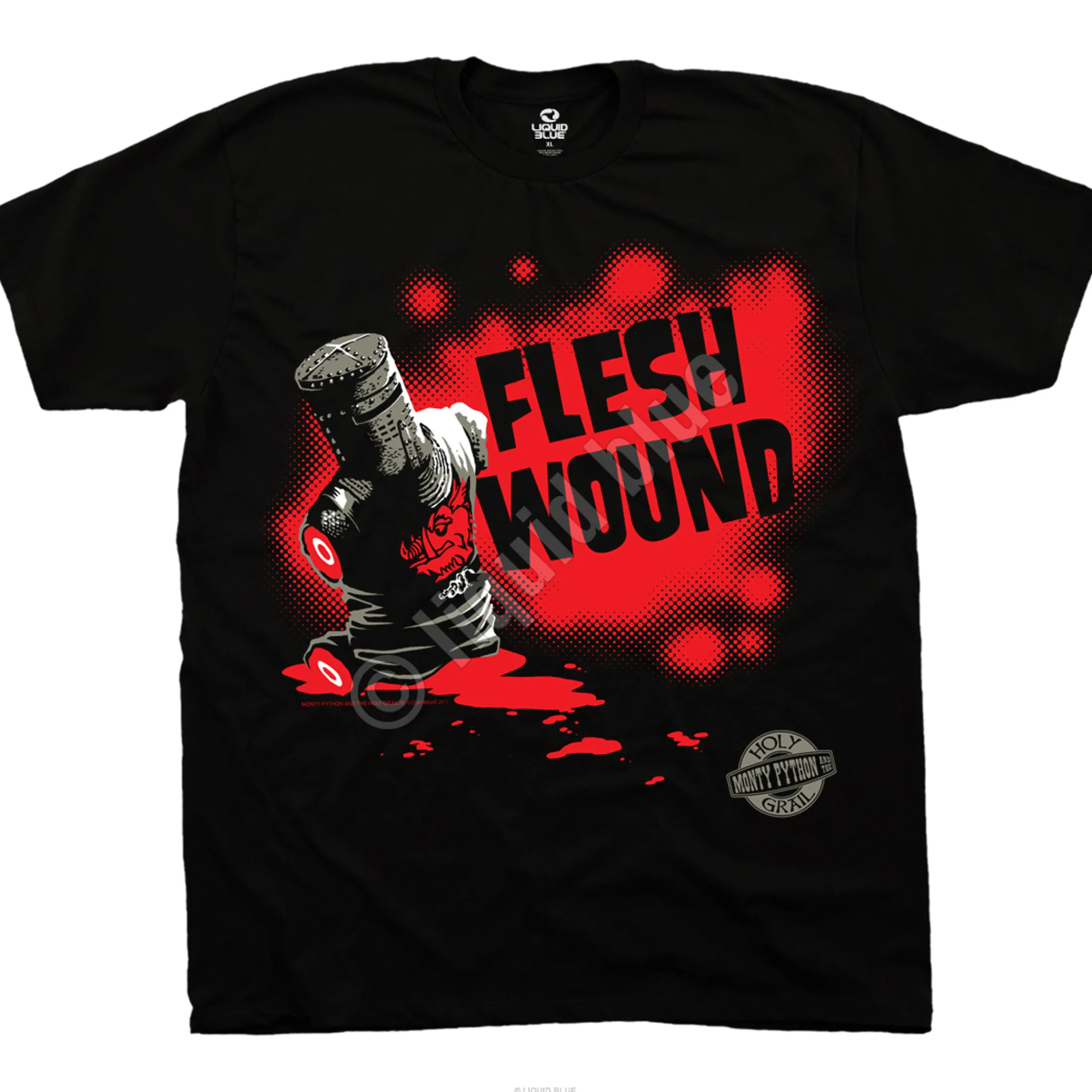 Fashion Flesh Wound Black T-Shirt T-Shirt | Monty Python