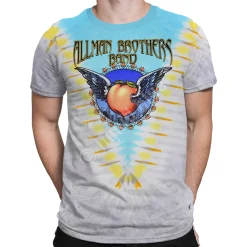 Clearance Flying Peach V Tie-Dye T-Shirt T-Shirt | Allman Brothers