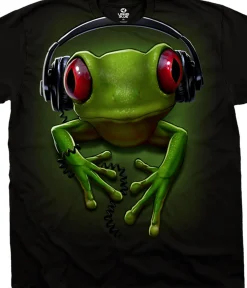 Outlet Frog Rock Black T-Shirt T-Shirt | Musica