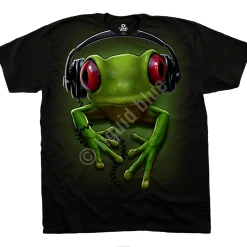 Outlet Frog Rock Black T-Shirt T-Shirt | Musica