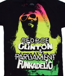 Clearance Funkadelic Black T-Shirt T-Shirt | George Clinton