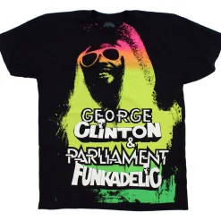 Clearance Funkadelic Black T-Shirt T-Shirt | George Clinton