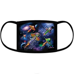 Outlet Galaxy Shrooms Face Covering Face Coverings | Liquid Blue