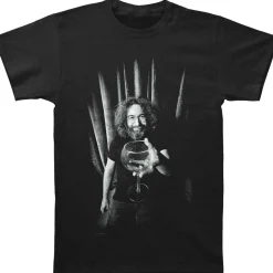 Discount Garcia Salutations Black T-Shirt T-Shirt | Jerry Garcia