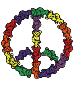 Fashion GD Bear Peace Patch Patches | Grateful Dead