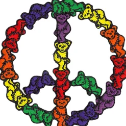 Fashion GD Bear Peace Patch Patches | Grateful Dead