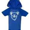 Fashion GD Bearface Hooded Blue Onesie Kids Onesies | Grateful Dead
