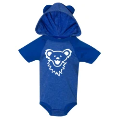 Fashion GD Bearface Hooded Blue Onesie Kids Onesies | Grateful Dead