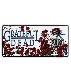 Outlet GD Bertha Roses License Plate License Plates | Grateful Dead