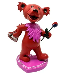 Hot GD Bobblehead Dancing Love Bear Red Grateful Dead
