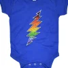 Best GD Bolt Blue Onesie Kids Onesies | Grateful Dead