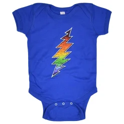 Best GD Bolt Blue Onesie Kids Onesies | Grateful Dead