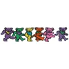 Fashion GD Dancin Bear Strip Patch Patches | Grateful Dead