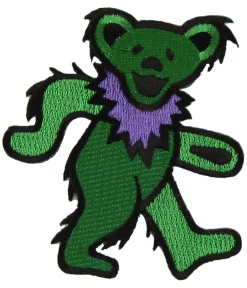 Fashion GD Dancing Bear Green Patch Patches | Grateful Dead