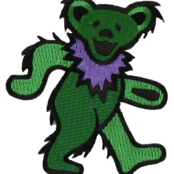 Fashion GD Dancing Bear Green Patch Patches | Grateful Dead