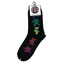 Sale GD Dancing Bear Ladies Black Socks Socks | Grateful Dead