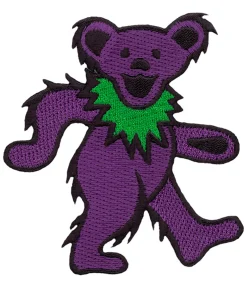 Outlet GD Dancing Bear Purple Patch Patches | Grateful Dead