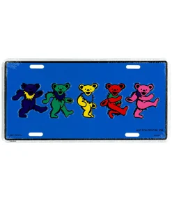 Fashion GD Dancing Bears License Plate License Plates | Grateful Dead