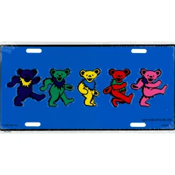 Fashion GD Dancing Bears License Plate License Plates | Grateful Dead