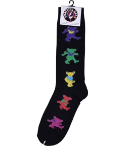 Discount GD Dancing Bears Men's Black Socks Socks | Grateful Dead