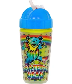 Outlet GD Dancing Bears Rainbow Sippy Straw Cup Sippy Cups | Grateful Dead