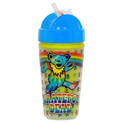 Outlet GD Dancing Bears Rainbow Sippy Straw Cup Sippy Cups | Grateful Dead
