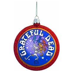 Sale GD Dancing Skeleton Glass Ornament Grateful Dead | Classic