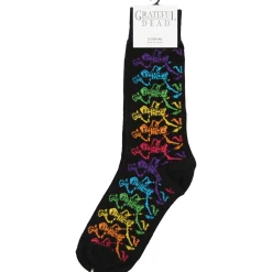 Hot GD Dancing Skeletons Black Socks Socks | Grateful Dead