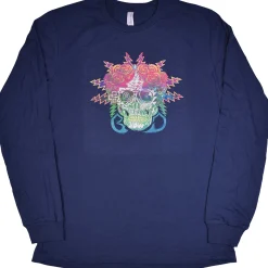 Sale GD Electric Dimensions Navy Long Sleeve T-Shirt Long Sleeve | Grateful Dead