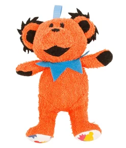 Fashion GD Orange Dancing Bear Baby Rattle Baby Rattles | Grateful Dead