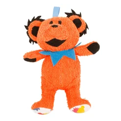 Fashion GD Orange Dancing Bear Baby Rattle Baby Rattles | Grateful Dead