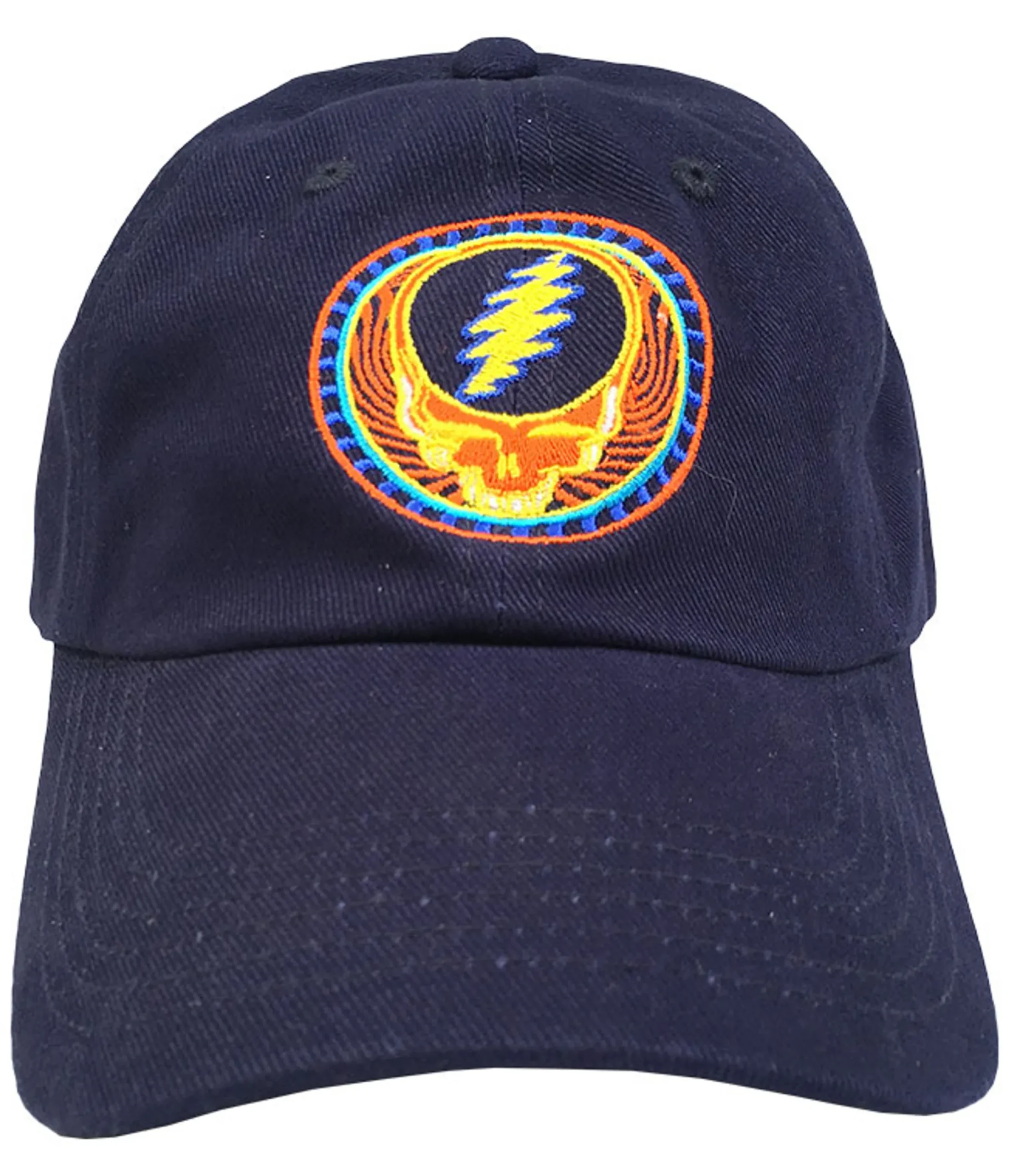 Best GD Orange Sunshine Navy Baseball Cap Hats | Grateful Dead