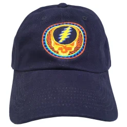 Best GD Orange Sunshine Navy Baseball Cap Hats | Grateful Dead