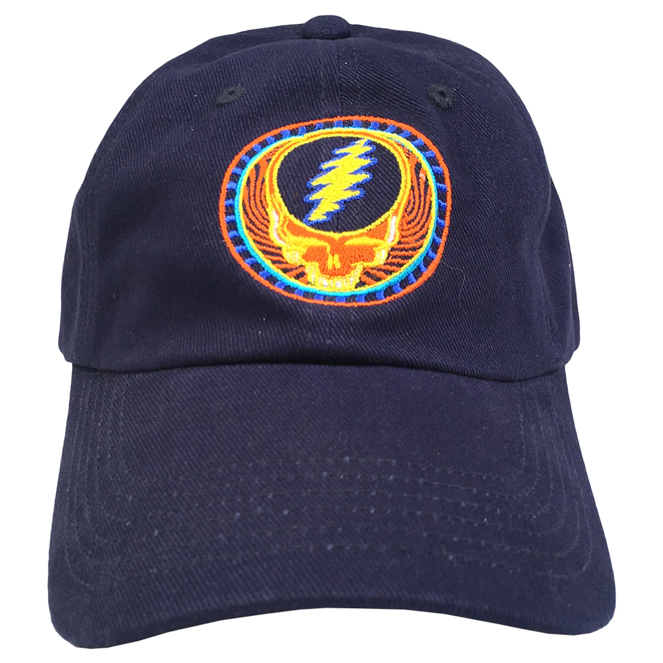 Best GD Orange Sunshine Navy Baseball Cap Hats | Grateful Dead