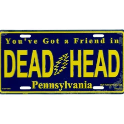 Fashion GD Pennsylvania License Plate License Plates | Grateful Dead