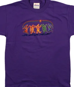 Clearance GD Rainbow Critters Youth Purple T-Shirt Kids Youth | Grateful Dead