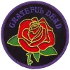 Online GD Rose And Logo Patch Patches | Grateful Dead