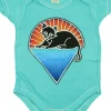 Outlet GD Steal Your Kitty Green Onesie Kids Onesies | Grateful Dead