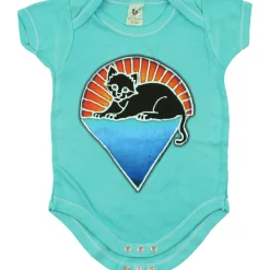 Outlet GD Steal Your Kitty Green Onesie Kids Onesies | Grateful Dead