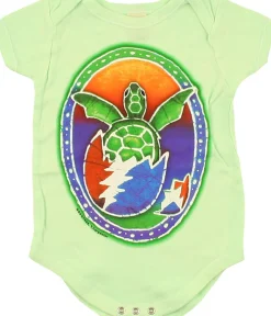Online GD Steal Your Turtle Green Onesie Kids Onesies | Grateful Dead