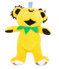 Hot GD Yellow Dancing Bear Baby Rattle Baby Rattles | Grateful Dead