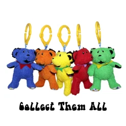 Hot GD Yellow Dancing Bear Baby Rattle Baby Rattles | Grateful Dead