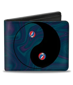 New GD Ying Yang Swirl Bi-Fold Wallet Wallets | Grateful Dead