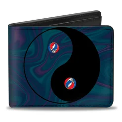 New GD Ying Yang Swirl Bi-Fold Wallet Wallets | Grateful Dead